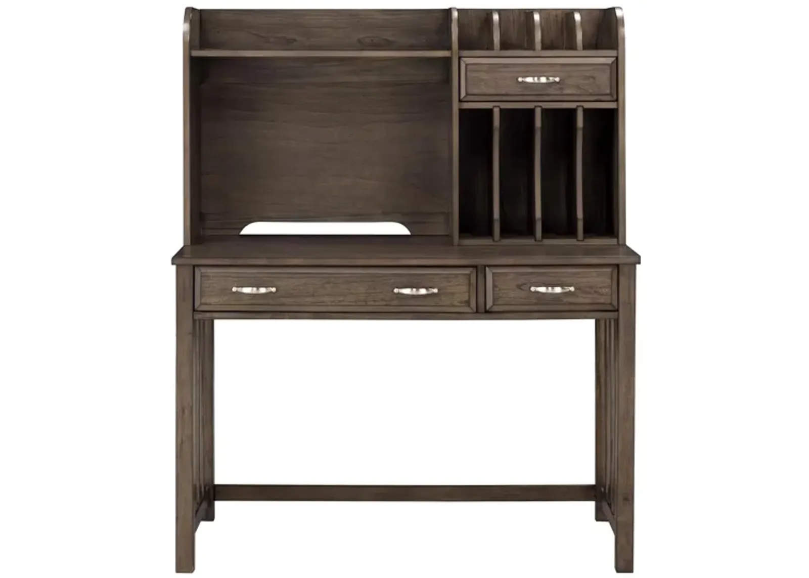 Linbrooke 2-pc. Writing Desk And Hutch in Brown/Gray by Bellanest