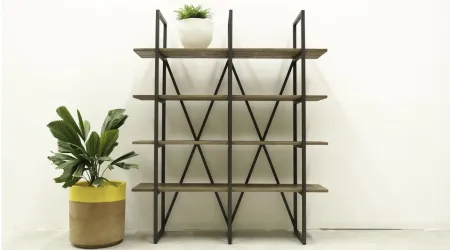 Kenya Bookcase in Salvaged Gray by LH Imports Ltd