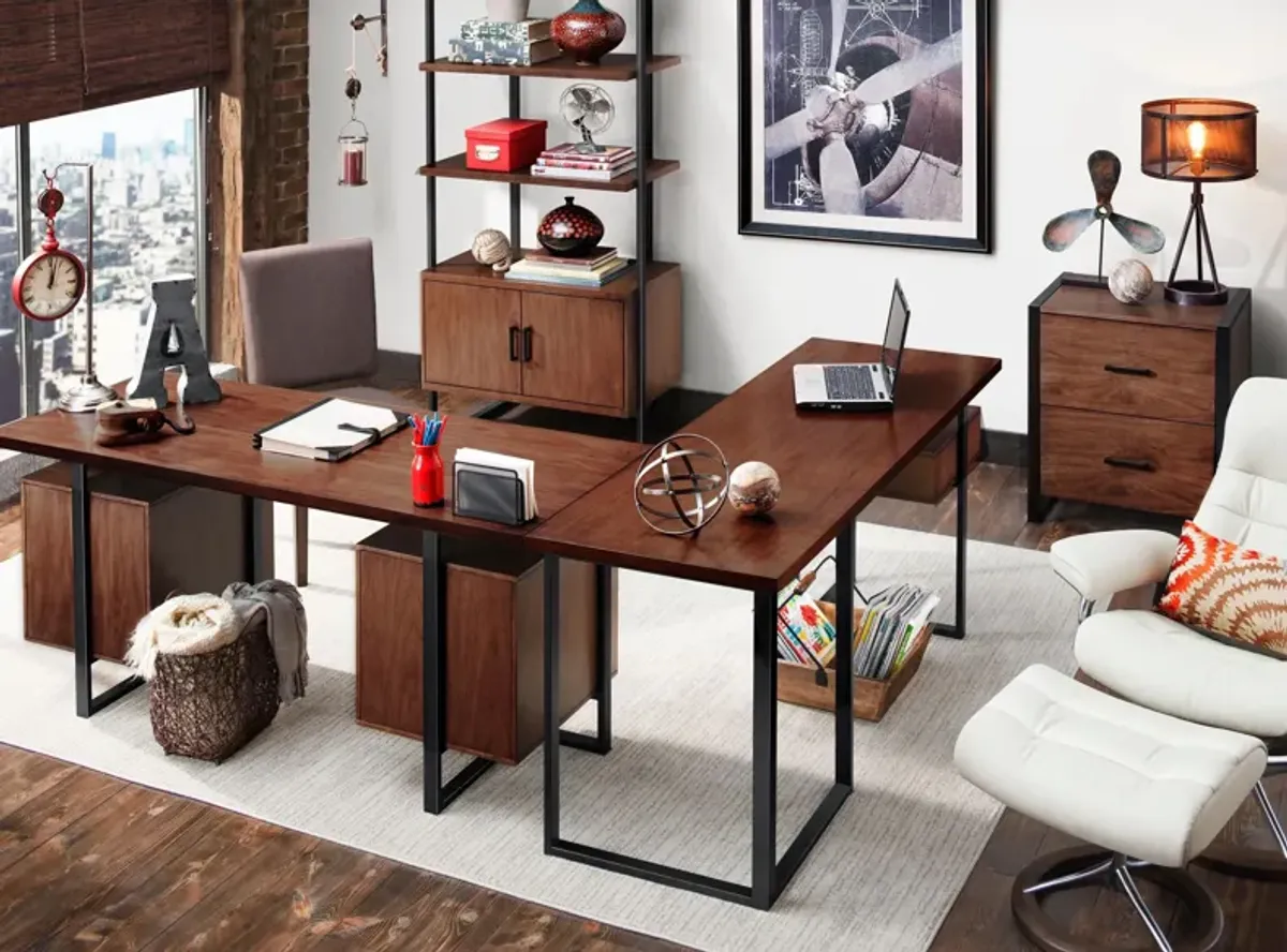 Chester 3-pc. Home Office Set in Walnut by Homelegance