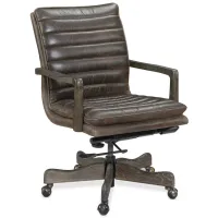 Langston Executive Swivel Tilt Chair in Brown by Hooker Furniture