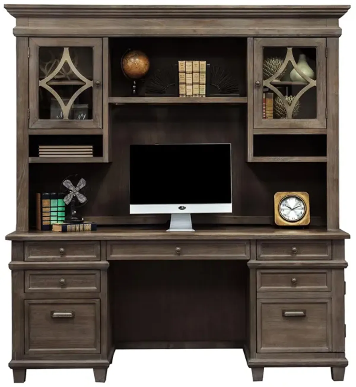 Lexicon Computer Credenza w/ Hutch