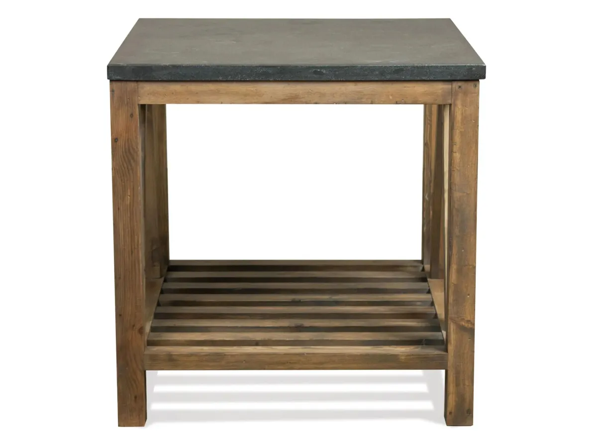 Weatherford Rectangular End Table in Reclaimed Natural Pine by Riverside Furniture