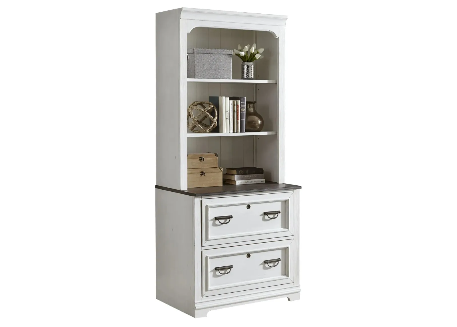 Shelby Bookcase in White by Liberty Furniture