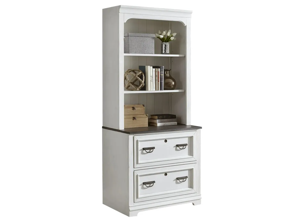 Shelby Bookcase in White by Liberty Furniture