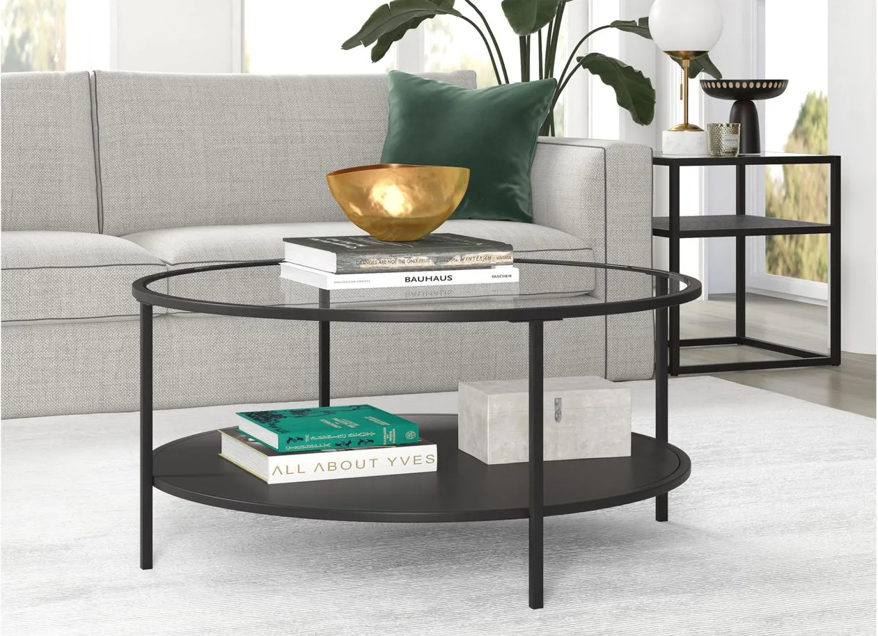 Sivil Coffee Table in Blackened Bronze by Hudson & Canal