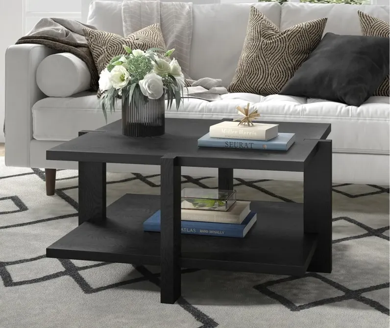 Ingrid Coffee Table in Black Grain by Hudson & Canal