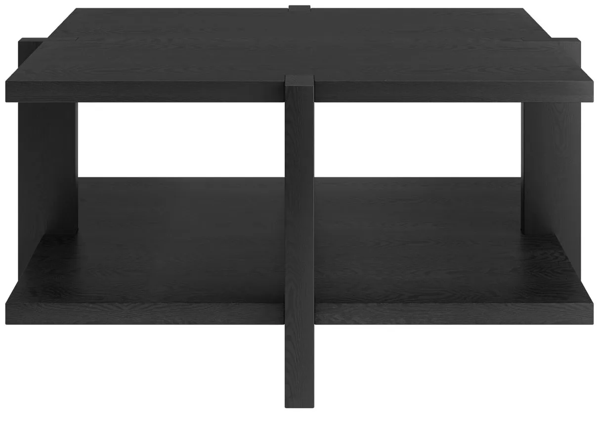 Ingrid Coffee Table in Black Grain by Hudson & Canal