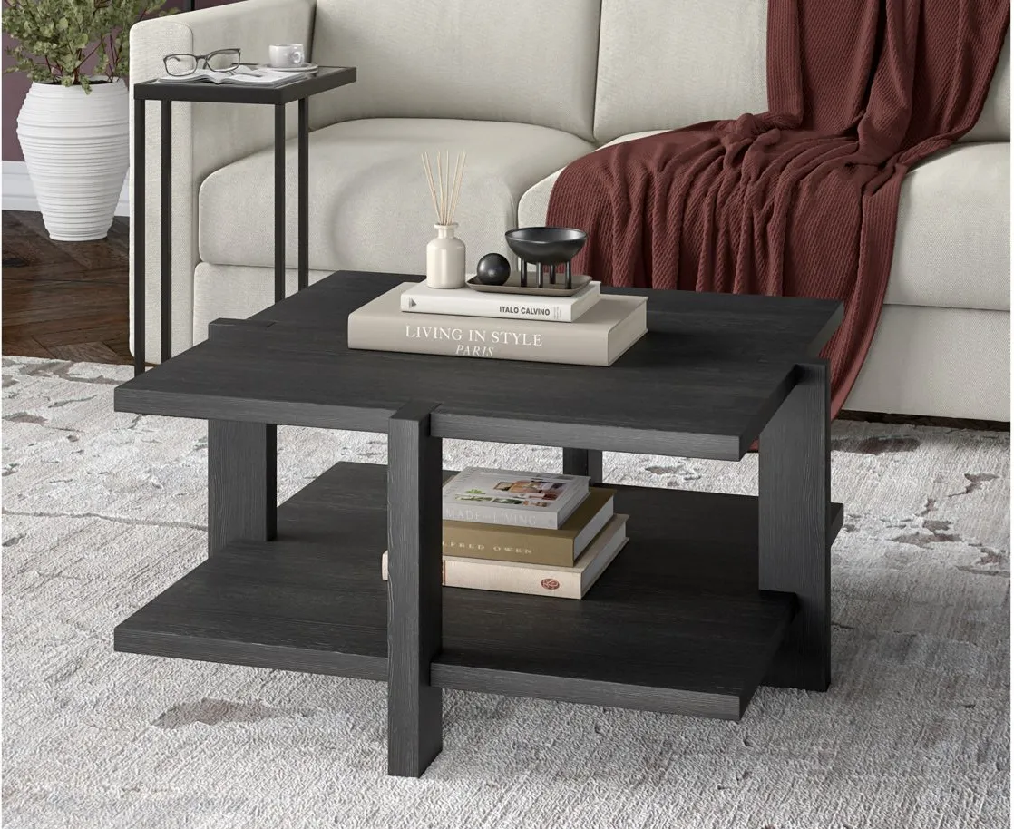 Ingrid Coffee Table in Charcoal Gray by Hudson & Canal