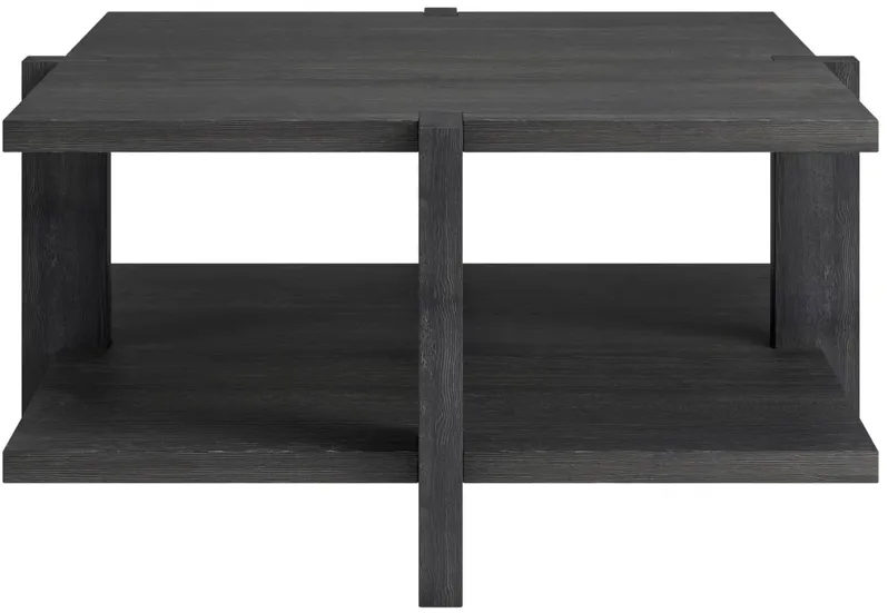 Ingrid Coffee Table in Charcoal Gray by Hudson & Canal