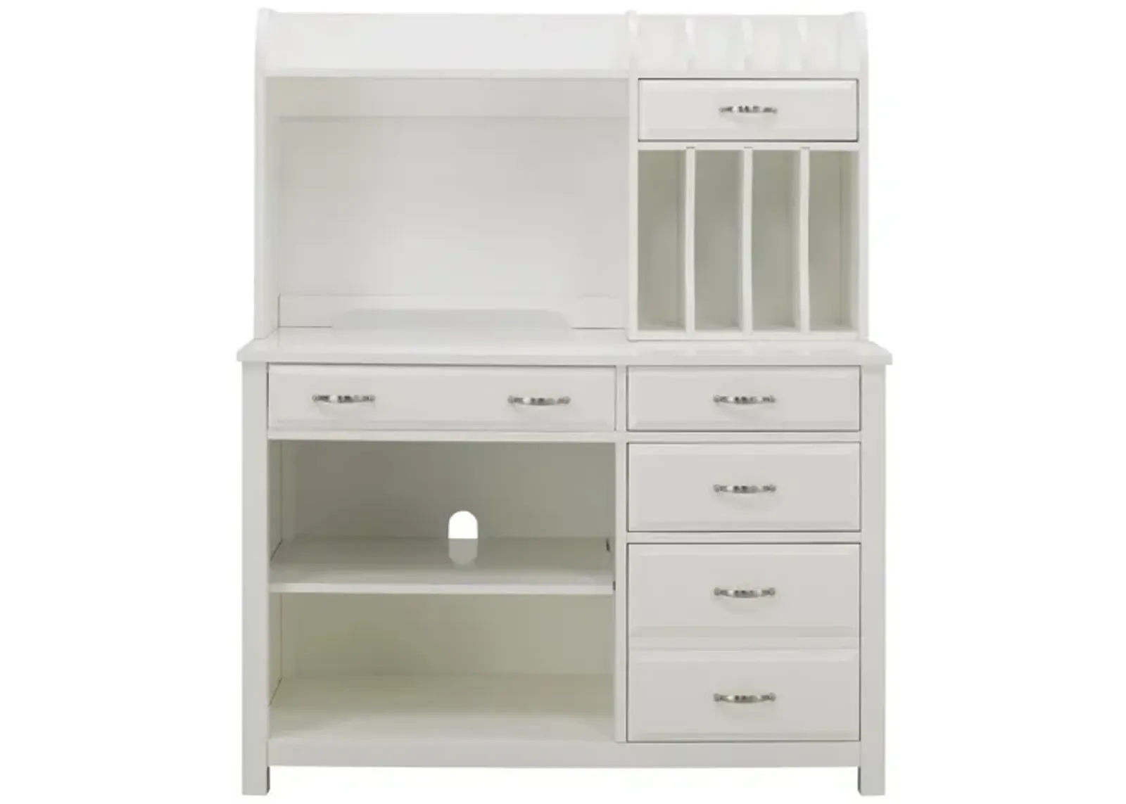 Linbrooke 2-pc. Credenza And Hutch in White by Bellanest