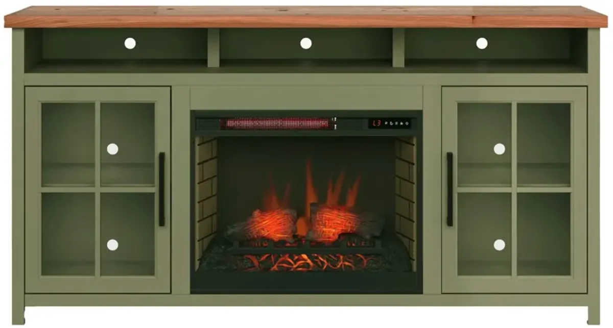 Vineyard Fireplace Console