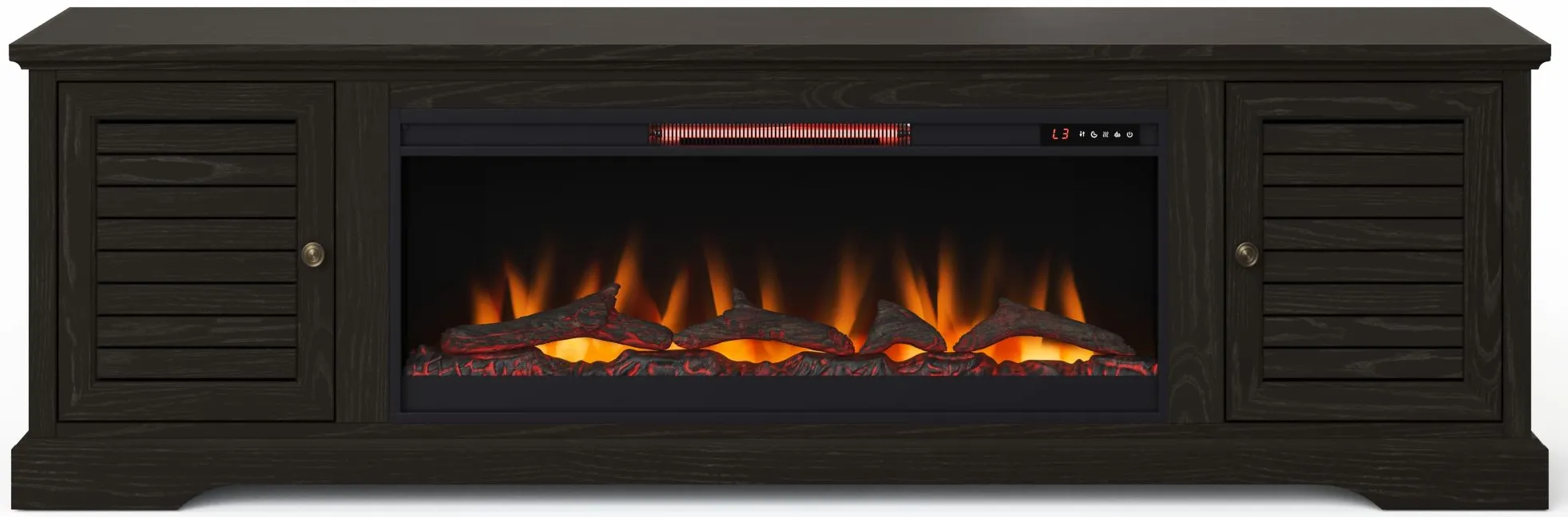 Topanga Super Fireplace Console in Clove by Legends Furniture