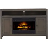 Warren 52" Fireplace Console in Rain Gray by Golden Oak