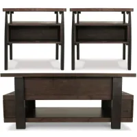 Valibry 3-pc. Occasional Table Set in Brown by Ashley Furniture