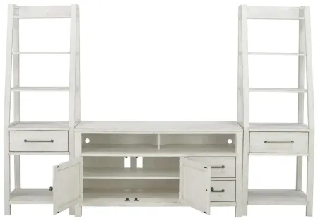 Marguerite 3-pc. Entertainment Wall in Flea Market White by Liberty Furniture