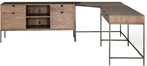 Trey Writing Desk w/ Credenza