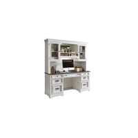 Shelby Writing Desk w/ Hutch in White by Liberty Furniture