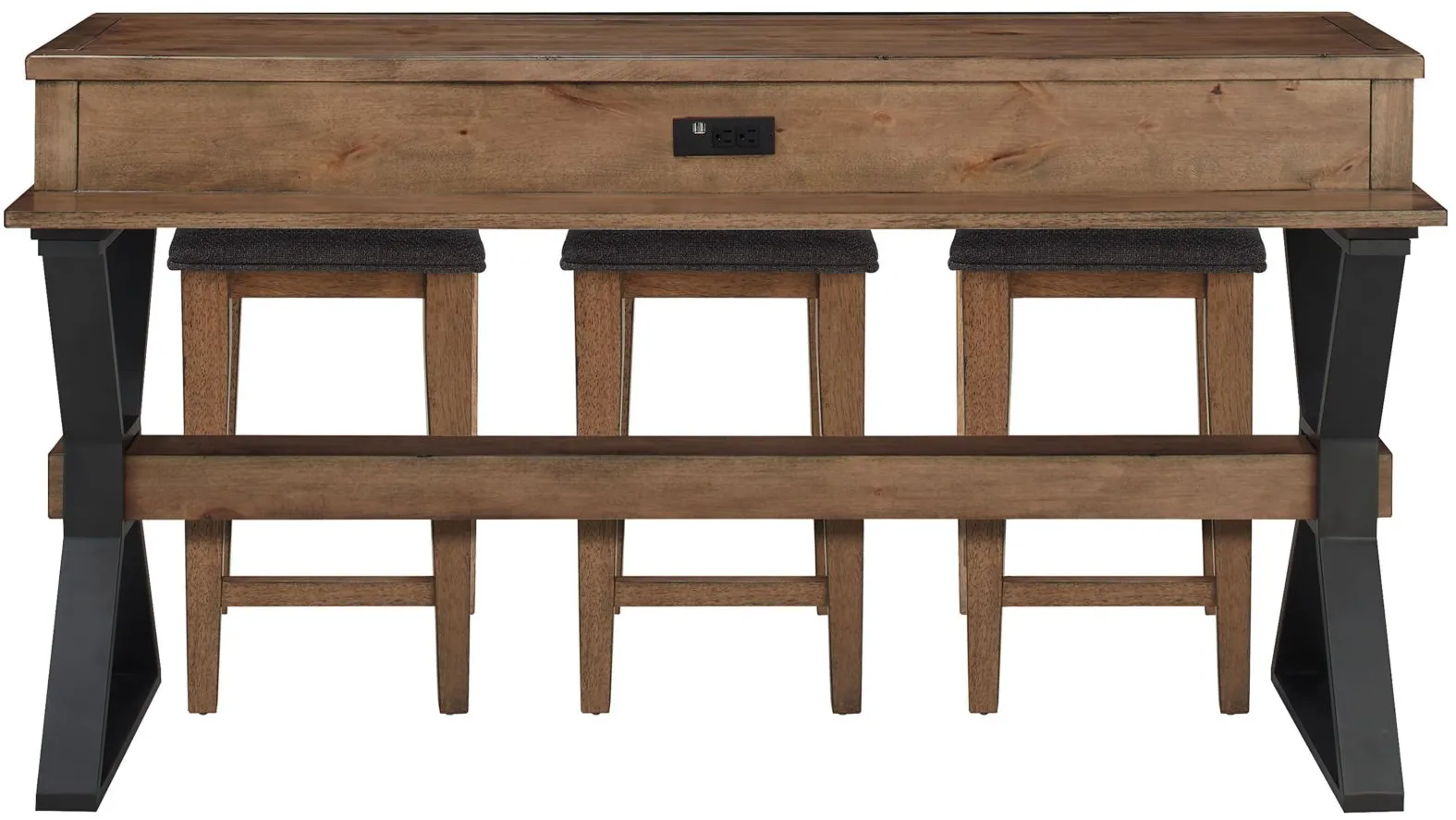 Bay Ridge 4pc Anywhere Dining in Light Oak by Davis Intl.