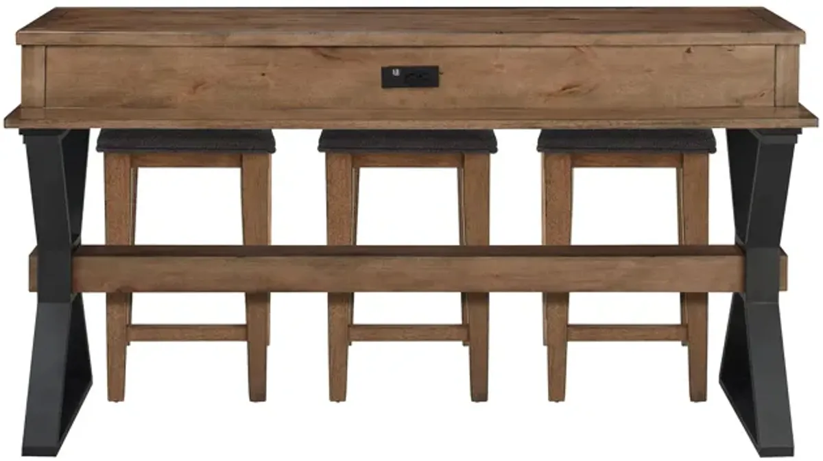 Bay Ridge 4-pc. Console Table with Stools