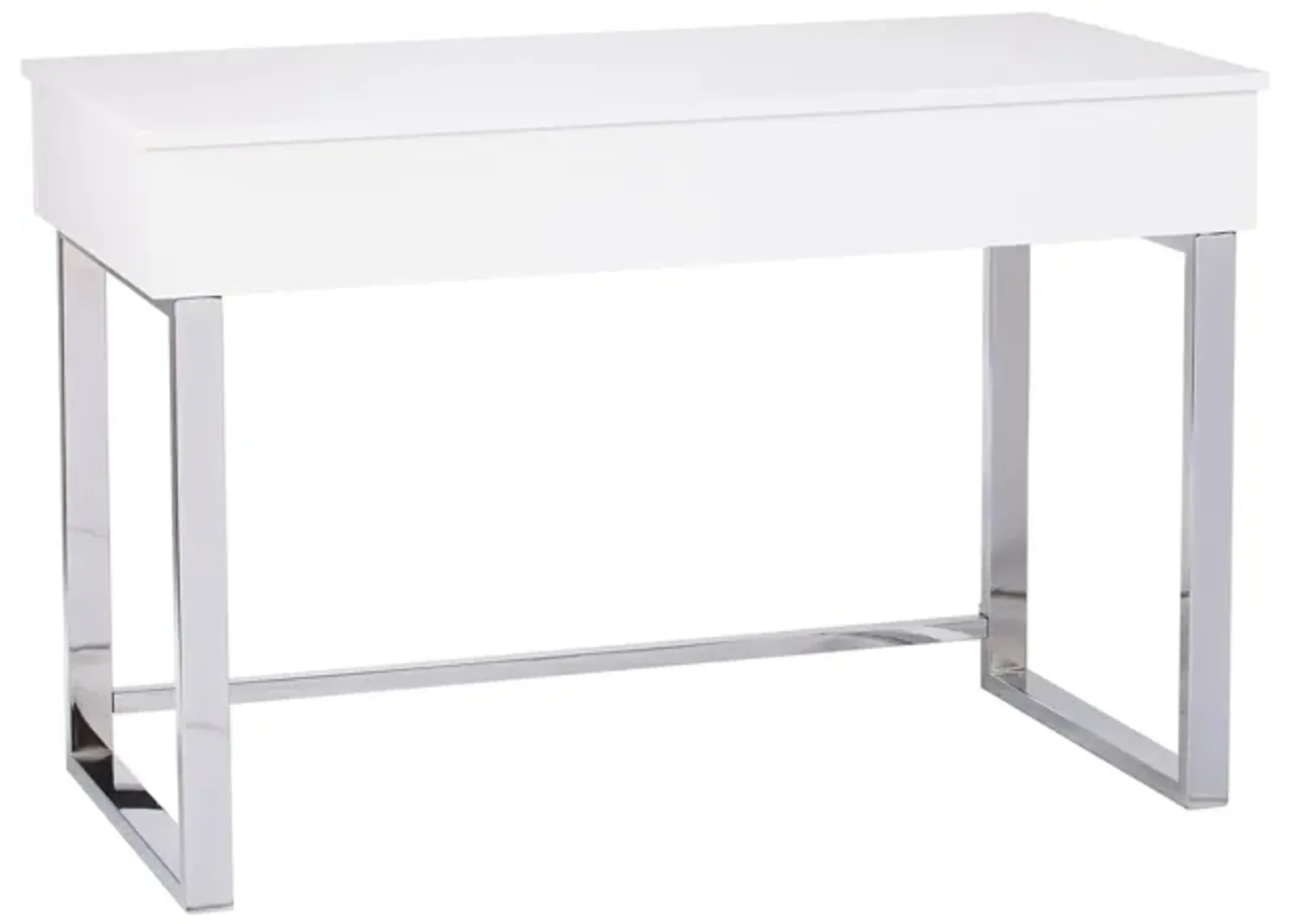 Cecil Adjustable Height Desk in White by SEI Furniture