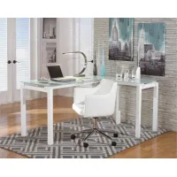 Aster 2-pc. Home Office Set in White by Ashley Furniture