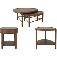 Vern 3-pc. Occational Table Set in Honey by Magnussen Home