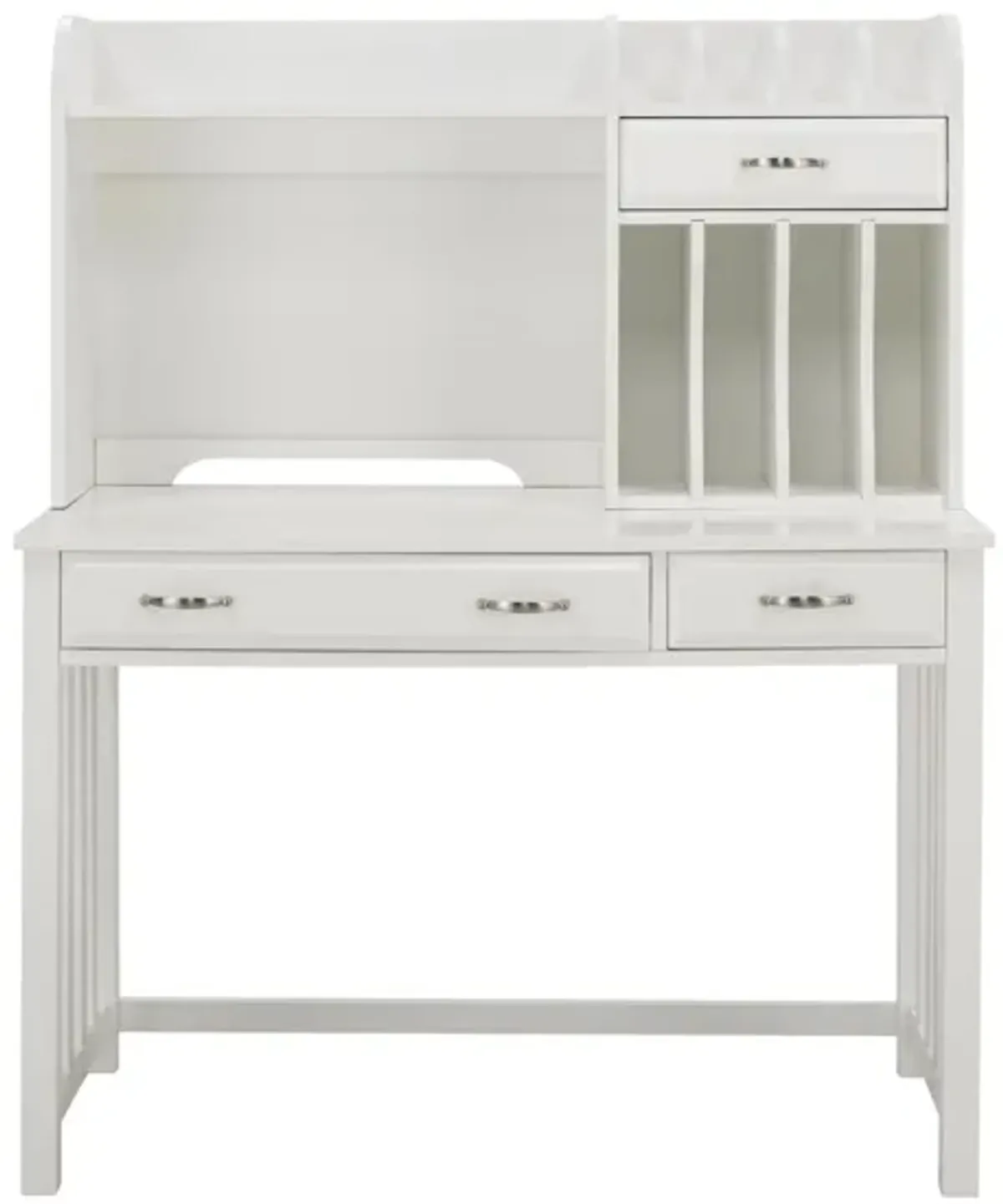 Linbrooke 2-pc Writing Desk And Hutch in White by Bellanest