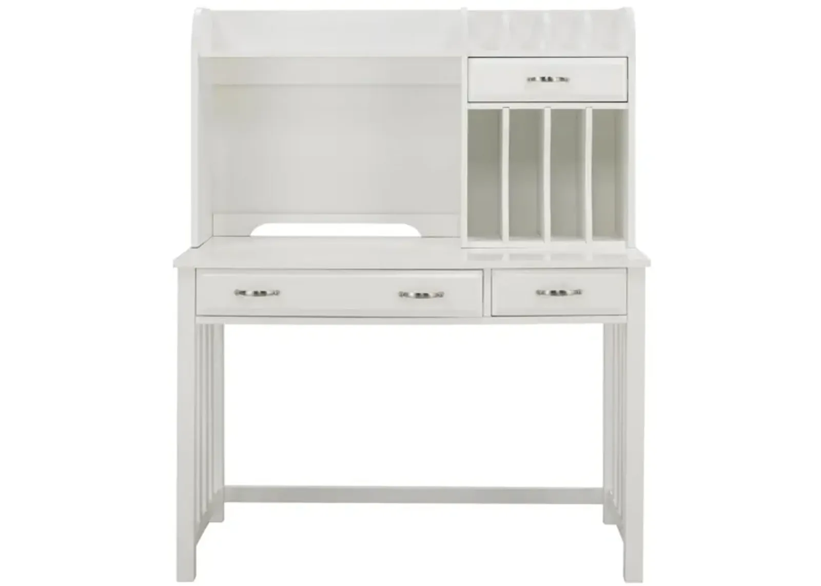 Linbrooke 2-pc Writing Desk And Hutch in White by Bellanest