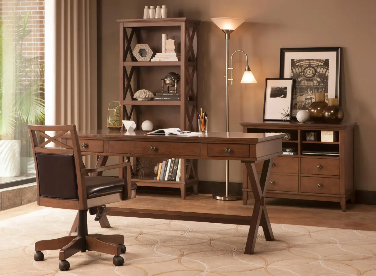 Tess 4-pc. Home Office Set in Cherry by Bellanest