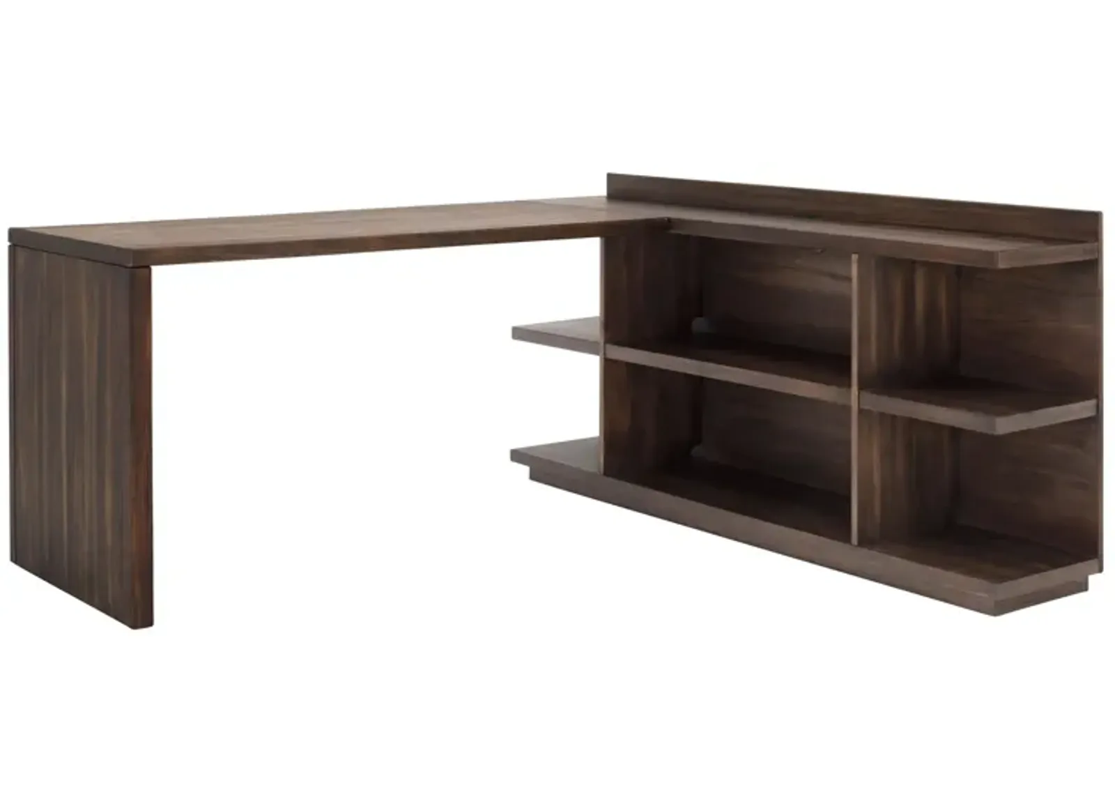 Newell L-Shaped Computer Desk in Brushed Acacia by Riverside Furniture