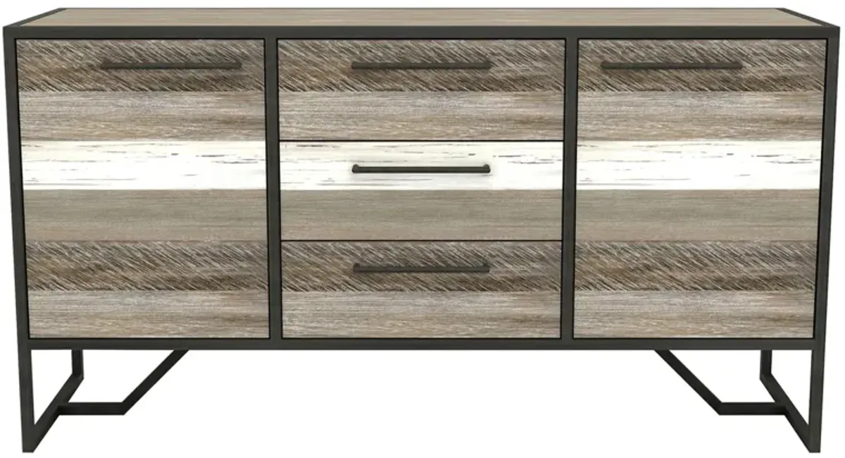 Metro Havana Sideboard in Brown, White by LH Imports Ltd