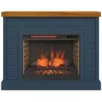 Washington Fireplace Mantel in Blue Denim and Whiskey by Legends Furniture