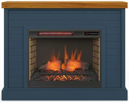 Washington Fireplace Mantel in Blue Denim and Whiskey by Legends Furniture