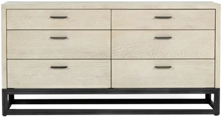 Starlight 6 Drawer Dresser in Beige by LH Imports Ltd