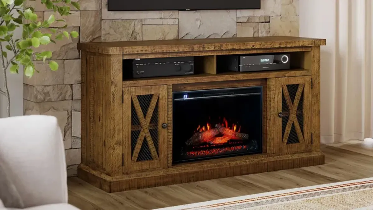 Telluride TV stand w/ Electric Fireplace