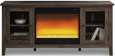 Arlenbry TV Stand & Electric Fireplace in Gray by Ashley Express