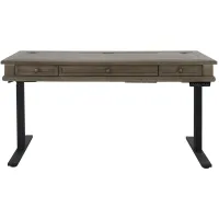 Lexicon Adjustable-Height Desk in Weathered Dove by Martin Furniture