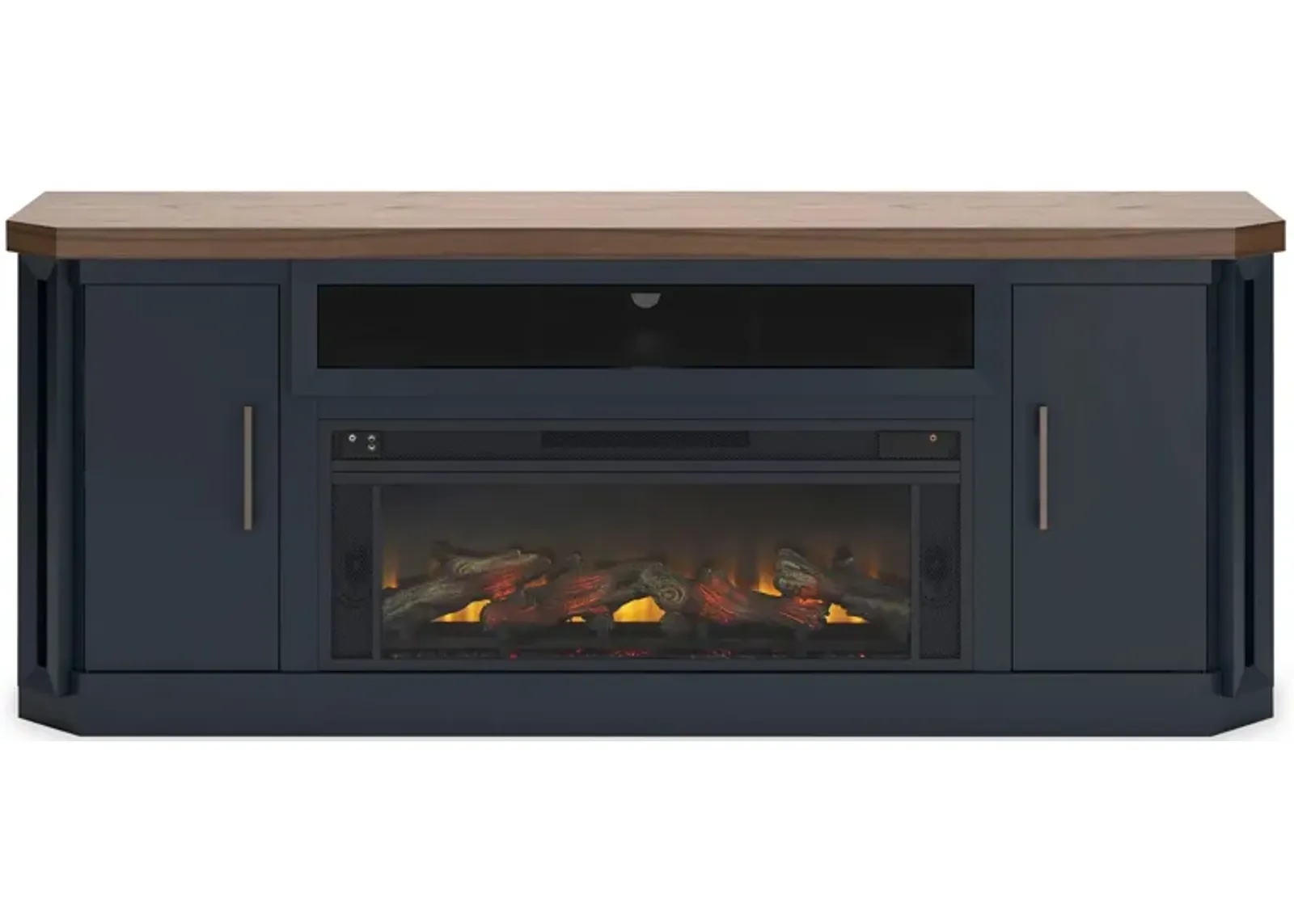 Landocken TV Stand & Fireplace in Two-tone by Ashley Furniture