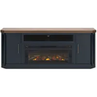 Landocken TV Stand & Fireplace in Two-tone by Ashley Furniture