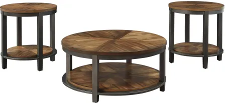 Roy 3-pc. Occasional Table Set in Black;Brown by Ashley Furniture