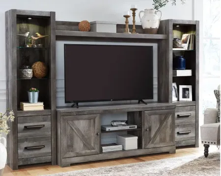 Wynnlow 4pc. Entertainment Center in Gray by Ashley Furniture