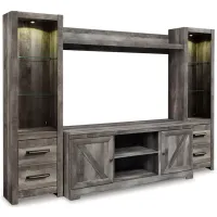 Wynnlow 4pc. Entertainment Center in Gray by Ashley Furniture