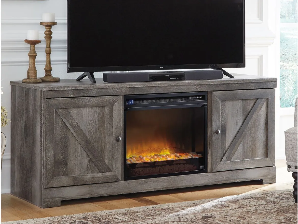 Wynnlow TV Stand & Fireplace in Gray by Ashley Furniture