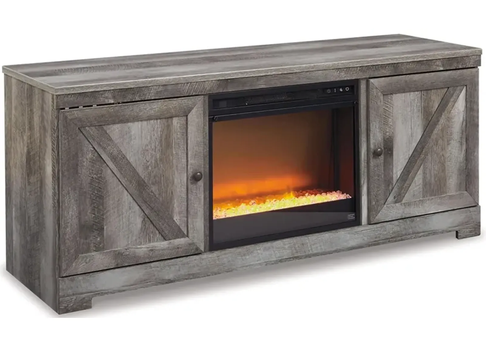 Wynnlow TV Stand & Fireplace in Gray by Ashley Furniture