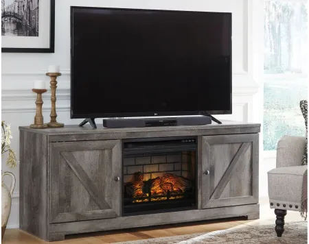 Wynnlow TV Stand & Fireplace in Gray by Ashley Furniture