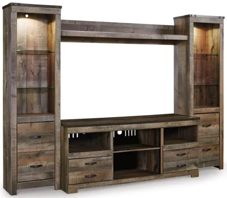 Trinell 4pc. Entertainment Center in Brown by Ashley Furniture