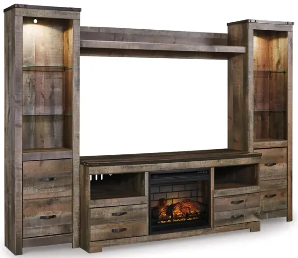 Trinell 4-pc. Entertainment Center & Fireplace