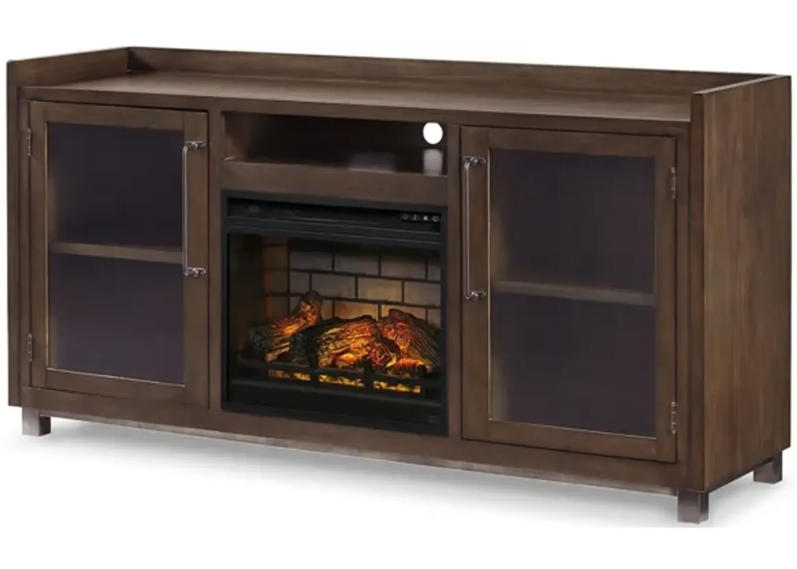 Paddon TV Stand & Fireplace in Brown by Ashley Furniture