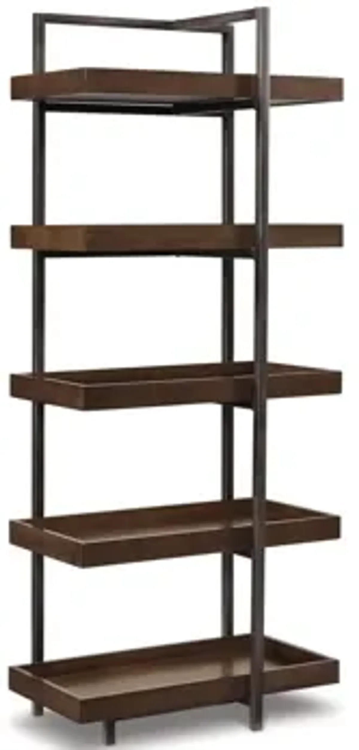 Paddon 3-pc. Entertainment Center & Fireplace in Brown/Gunmetal by Ashley Furniture