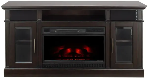 Stowe Mountain Media Mantel with Firebox